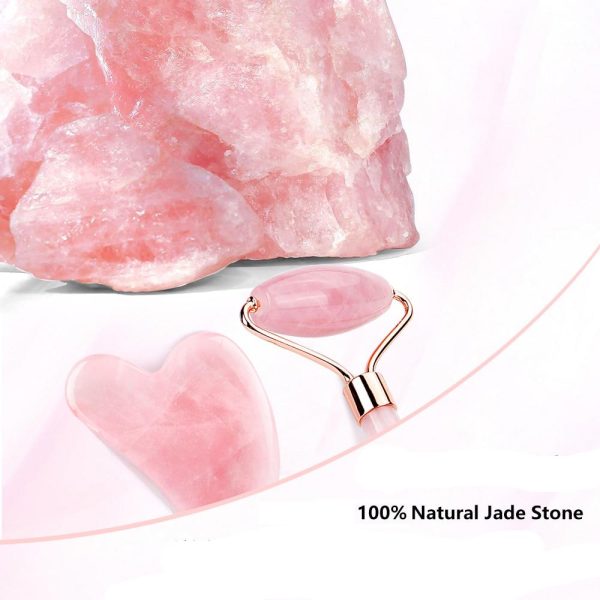 Natural Jade Stone Gua Sha Massage Roller - Image 2
