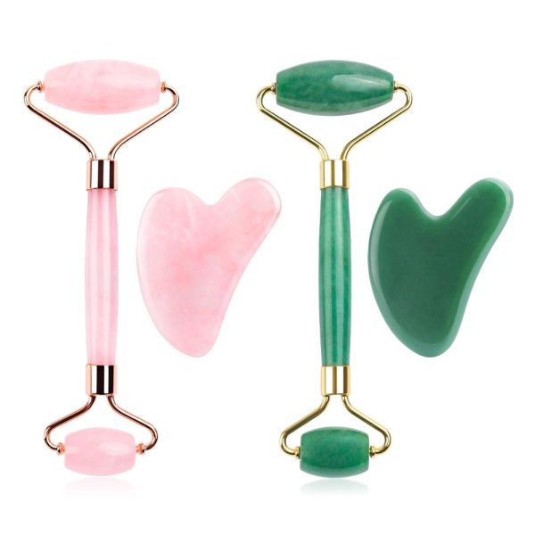 Natural Jade Stone Gua Sha Massage Roller